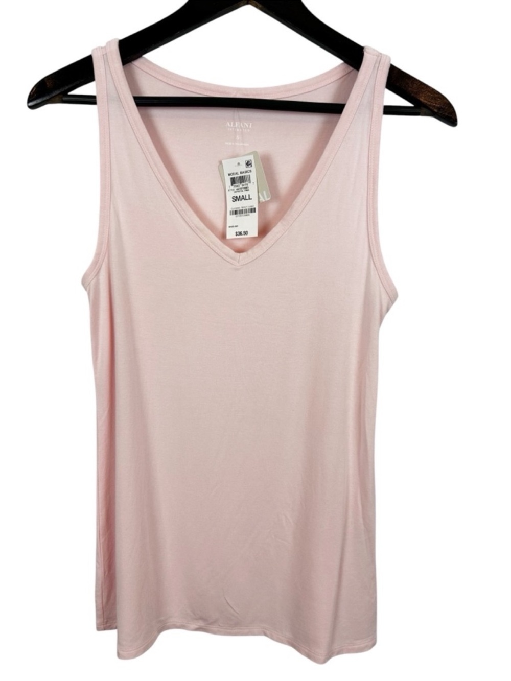 Alfani Ultra Soft Modal Tank Top Crystal Pink Size Small